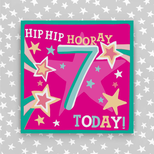 Picture of HIP HIP HOORAY 7 TODAY PINK